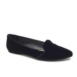NINE WEST Black Velvet Loafers 8